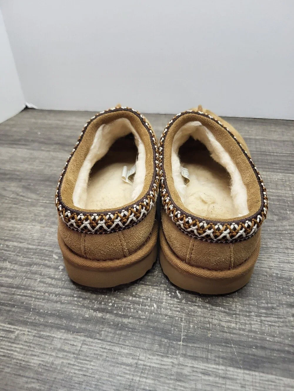 UGG Tasman II Kids' Slipper Size 2 Chestnut Suede Slip-On